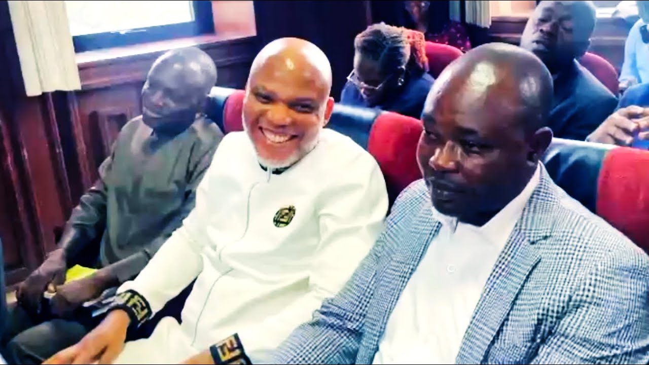 Nnamdi Kanu Arrive In Happy Mood For Day 2 Continuation of Trial Under Justice Omotosho