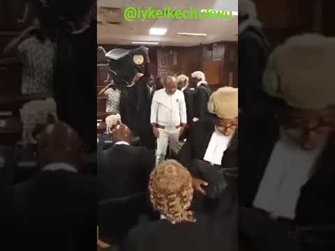 Mazi Nnamdi Kanu arrived in court today with Hon. Obi Aguocha, MHR. Today being 2nd of May 2025