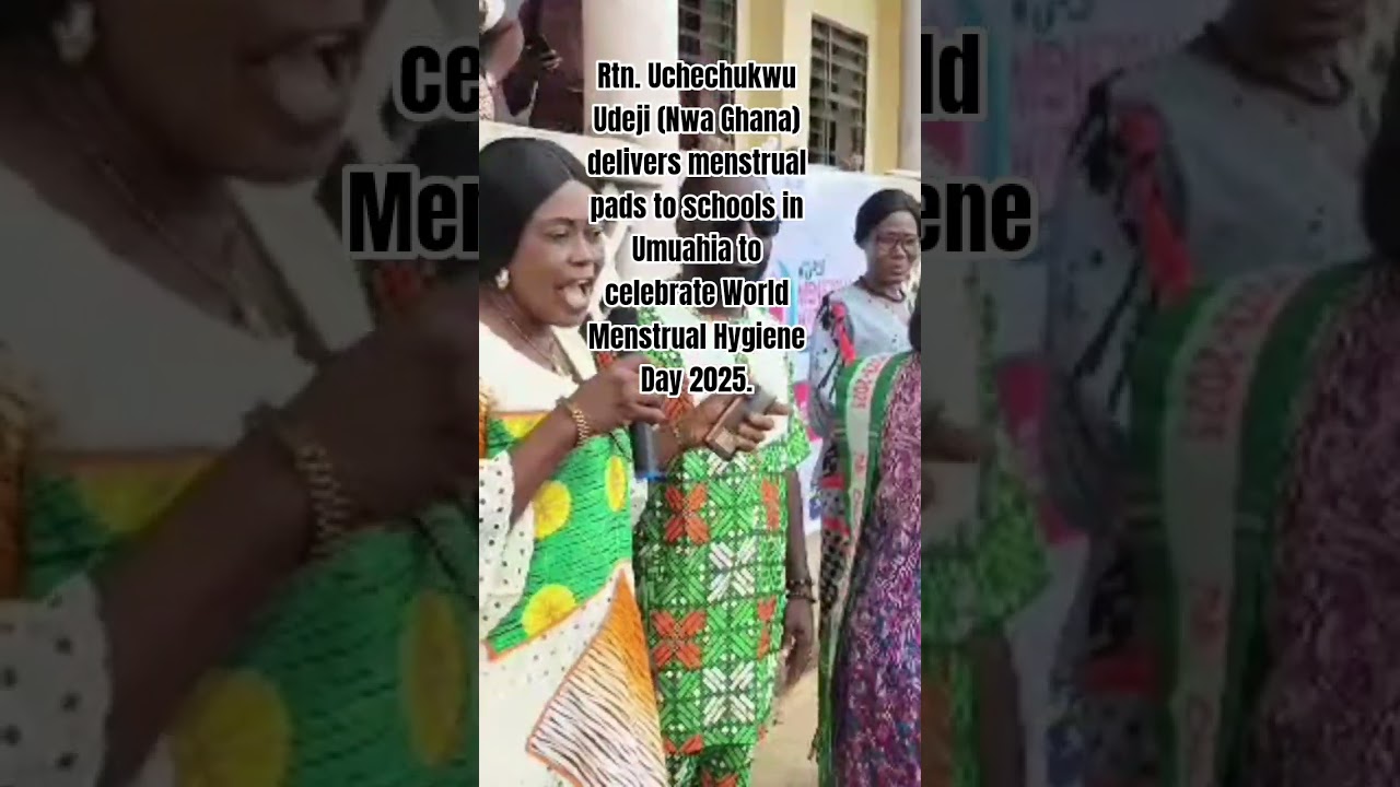 (Nwa Ghana) delivers menstrual pads to schools to celebrate World Menstrual Hygiene Day