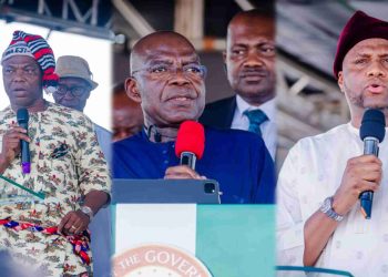 Gov. Otti commissions Ngwu PHC, Welcomes Assembly Member, Others to Labour Party