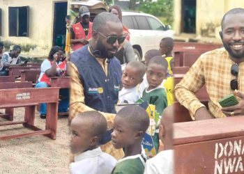 Rtn. Uchechukwu Udeji (Nwa Ghana) Donates Classroom Desks and Books to Umuagu Central School, Boosting Learning Environment