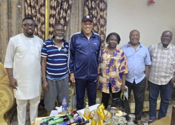 Hon. Obi Aguocha Strengthens Community Ties with Heartfelt Visit to Sir JohnPedro Nnamdi Irokansi and Family in Umuahia