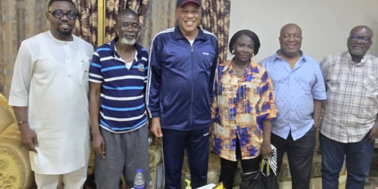 Hon. Obi Aguocha Strengthens Community Ties with Heartfelt Visit to Sir JohnPedro Nnamdi Irokansi and Family in Umuahia
