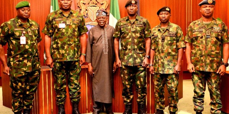 President Tinubu Meets Newly Appointed Service Chiefs at Aso Villa [DETAILS]