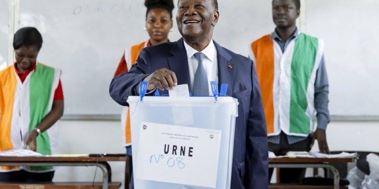 BREAKING: Cote d’Ivoire’s Alassane Ouattara Wins Fourth Term with 90% Votes Amid Opposition Ban