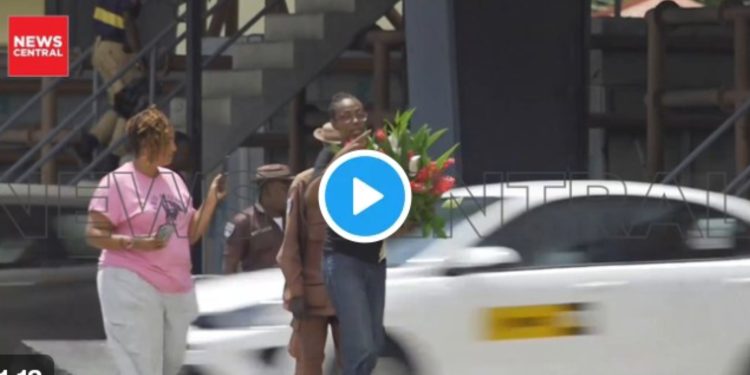 VIDEO: Tension at Lekki Toll Gate as Activist Yemi Adamolekun Assaulted While Honoring EndSARS Victims