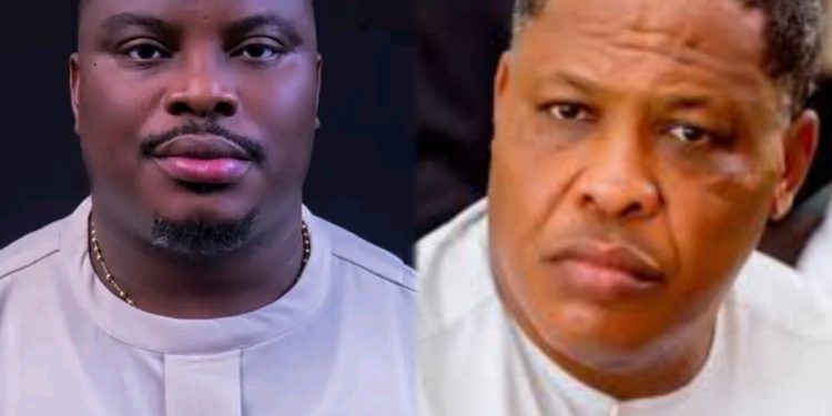 Hon. Obi Aguocha Commiserates with Mayor Lucky Igbokwe Over the Passing of His Mother