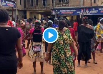 Viral Ritual Video: Nigerian Churchgoers Cover Faces with Charcoal to ‘Erase Shame’ During Controversial Service