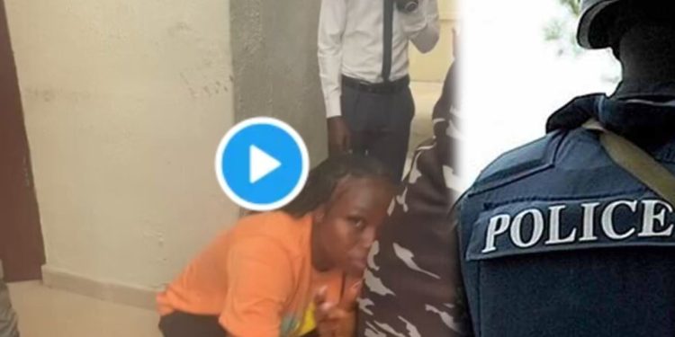 Drama in Lagos: Woman Nabbed Trying to Swap Elderly Man’s ATM Card at Polaris Bank [VIDEO]