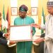President Tinubu Honours Prof. Ademola Adenle, Winner of Global M.S. Swaminathan Award for Food and Peace