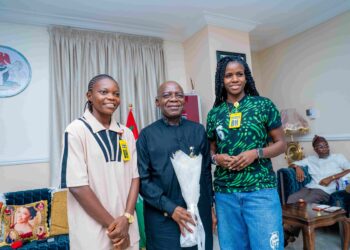Gov. Otti Hosts Victorious Super Falcons Players of Abia Origin, Celebrates Historic WAFCON Triumph [PHOTOS]