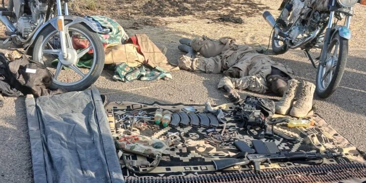 BREAKING: OPHK Troops Repel ISWAP Assault, Destroy VBIEDs and Recover Terrorist Logistics in Borno