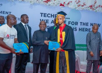 Gov. Otti Approves Automatic Employment for 50 Outstanding TechRise Graduates in Abia