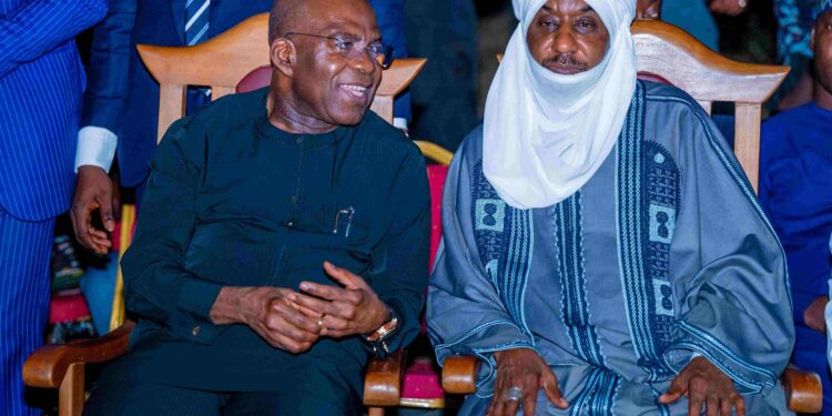 Emir of Kano, Sanusi II, Celebrates Christmas in Abia, Applauds Governor Otti’s Developmental Strides