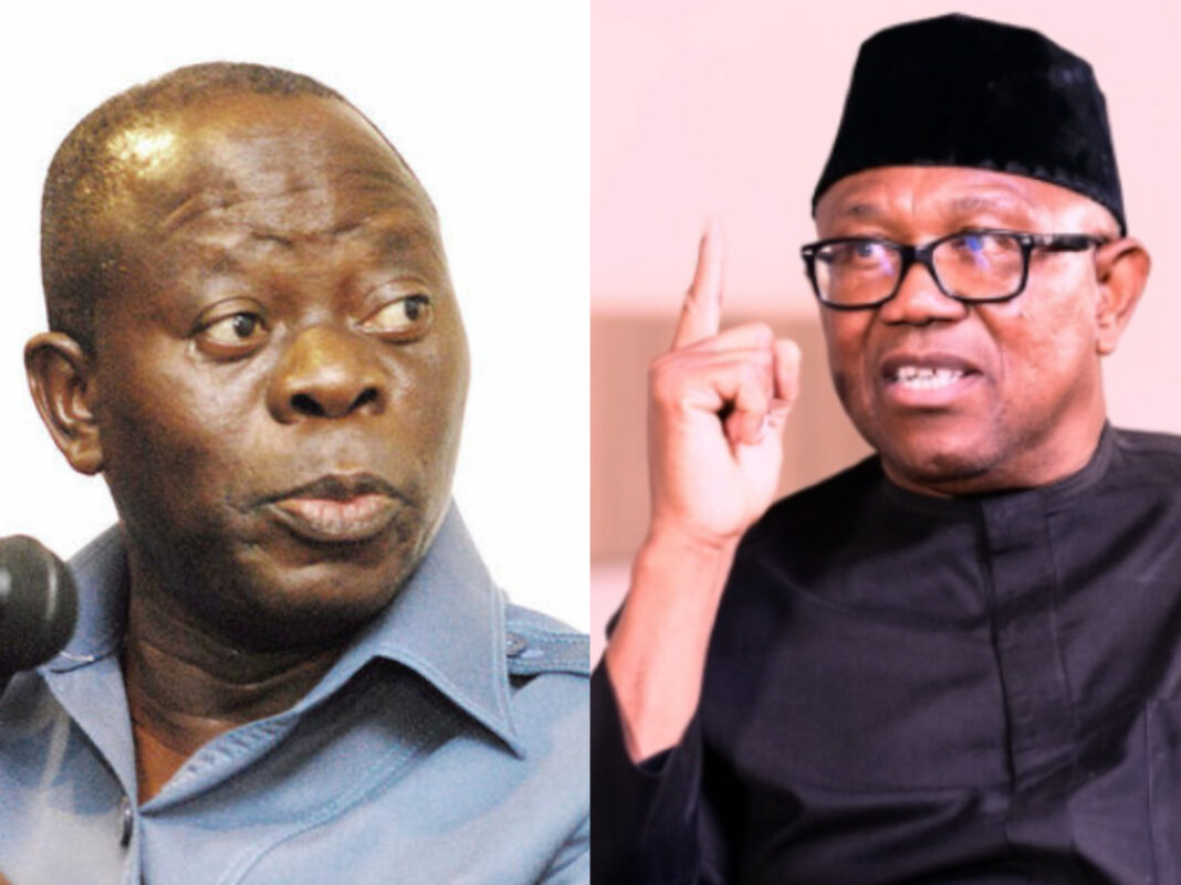 Adams Oshiomhole, Peter Obi