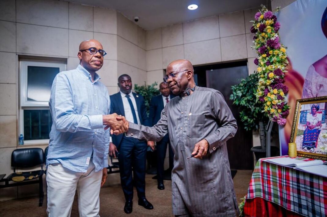 Governor Otti Visits Rotimi Amaechi, Condoles Him Over Mother’s Death