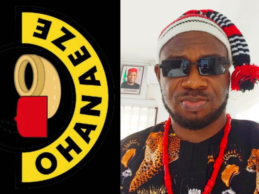 Youth Leader of Ohanaeze Ndigbo Worldwide, Abia State Chapter, Comrade Ihunweze Ifeanyi